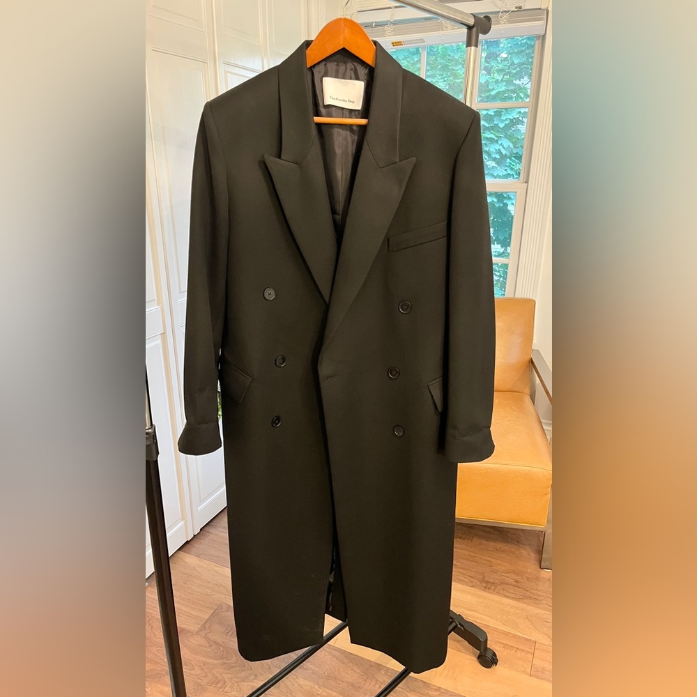 The Frankie Shop Jane long coat, black, XS